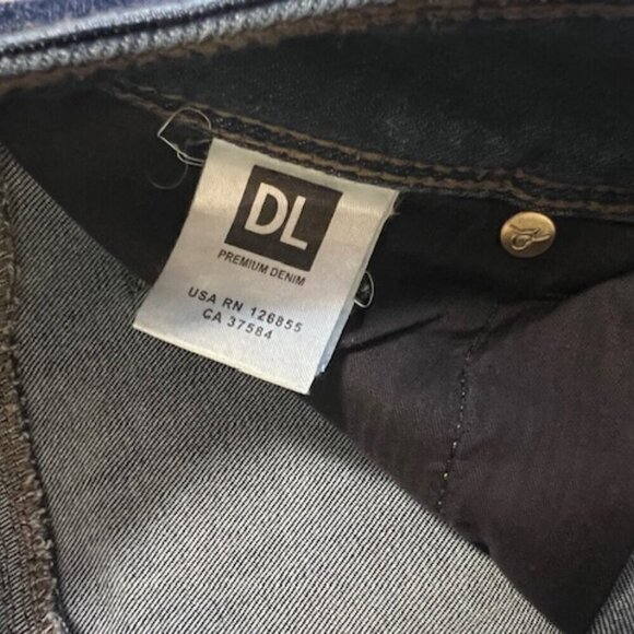 DL1961 Blue Angel Mid Rise Skinny Ankle Park 360 Comfort Stretch Denim Jeans 27 - Picture 7 of 8
